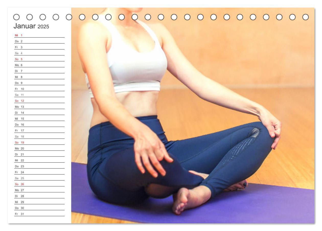 Bild: 9783435025220 | Yoga-Übungen. Geschmeidig werden und bleiben! (Tischkalender 2025...