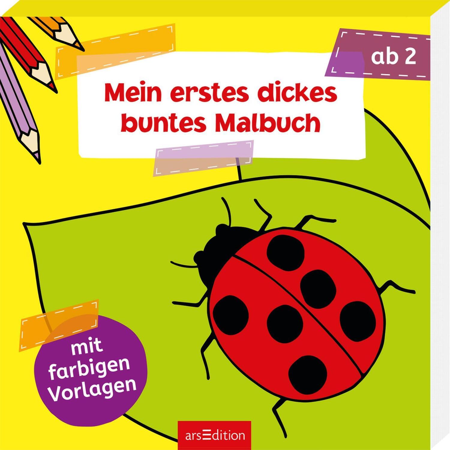 Bild: 9783845829975 | Mein erstes dickes buntes Malbuch ab 2 | Mit farbigen Vorlagen | Buch