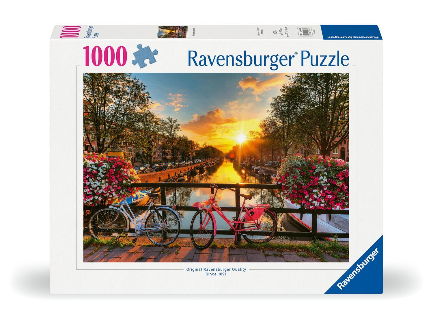 Cover: 4005555006626 | Ravensburger Puzzle 12000662 1000 Teile Fahrräder in Amsterdam -...