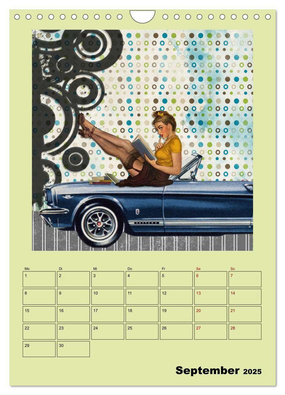 Bild: 9783435910236 | Retro Kult Pin-up-Girls (Wandkalender 2025 DIN A4 hoch), CALVENDO...