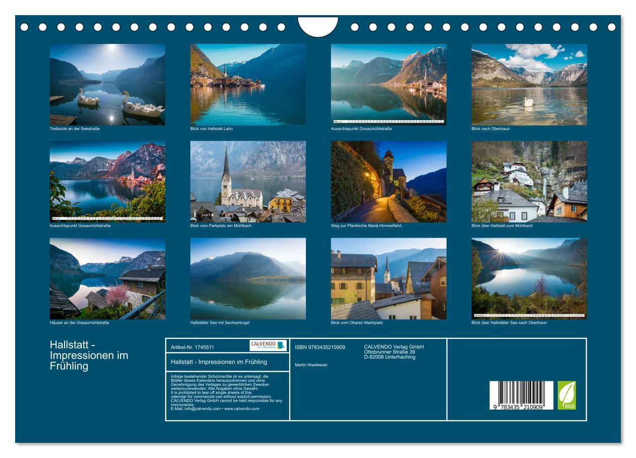 Bild: 9783435210909 | Hallstatt - Impressionen im Frühling (Wandkalender 2025 DIN A4...