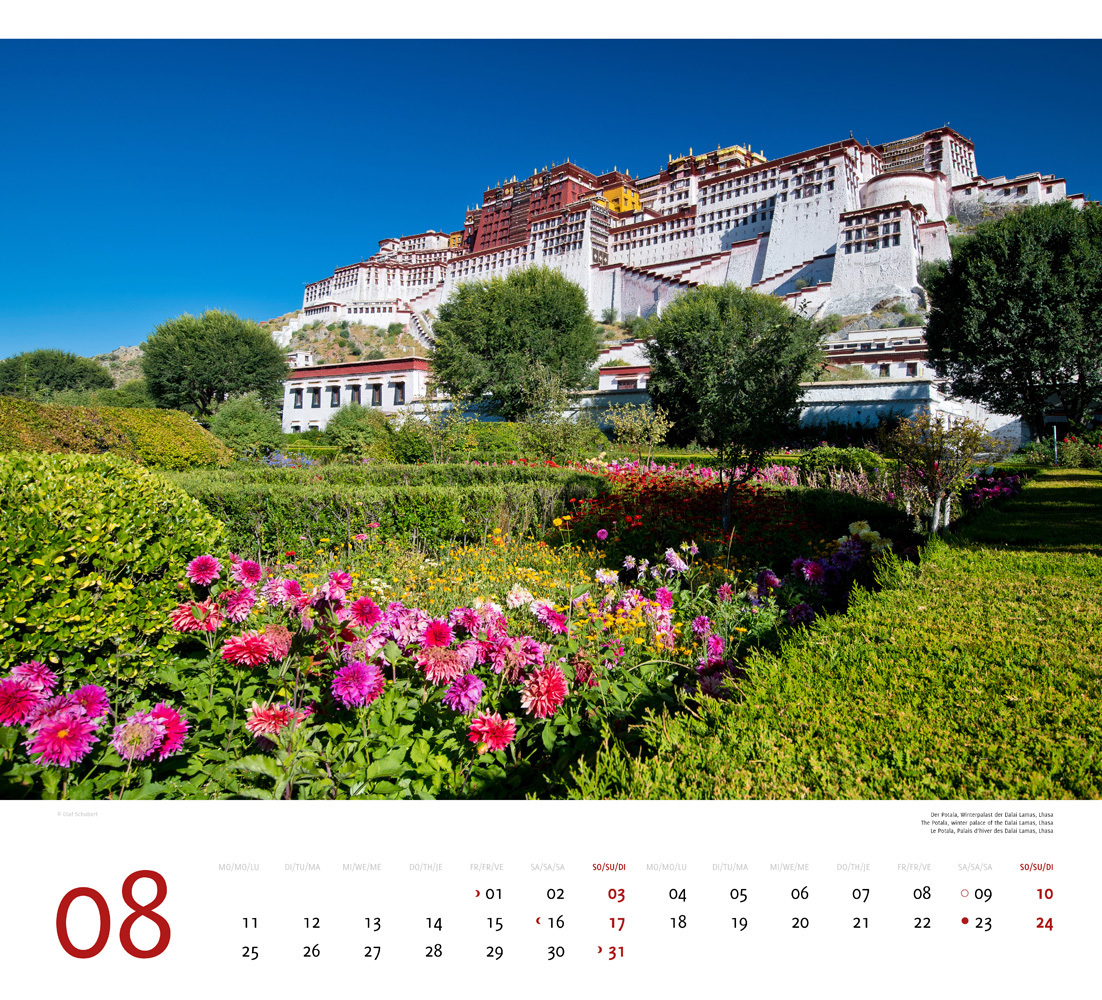 Bild: 9783938916513 | Tibet 2025 | Premium-Wandkalender Großformat 48,5 x 44cm | Schubert