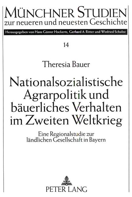 Cover: 9783631499849 | Nationalsozialistische Agrarpolitik und bäuerliches Verhalten im...