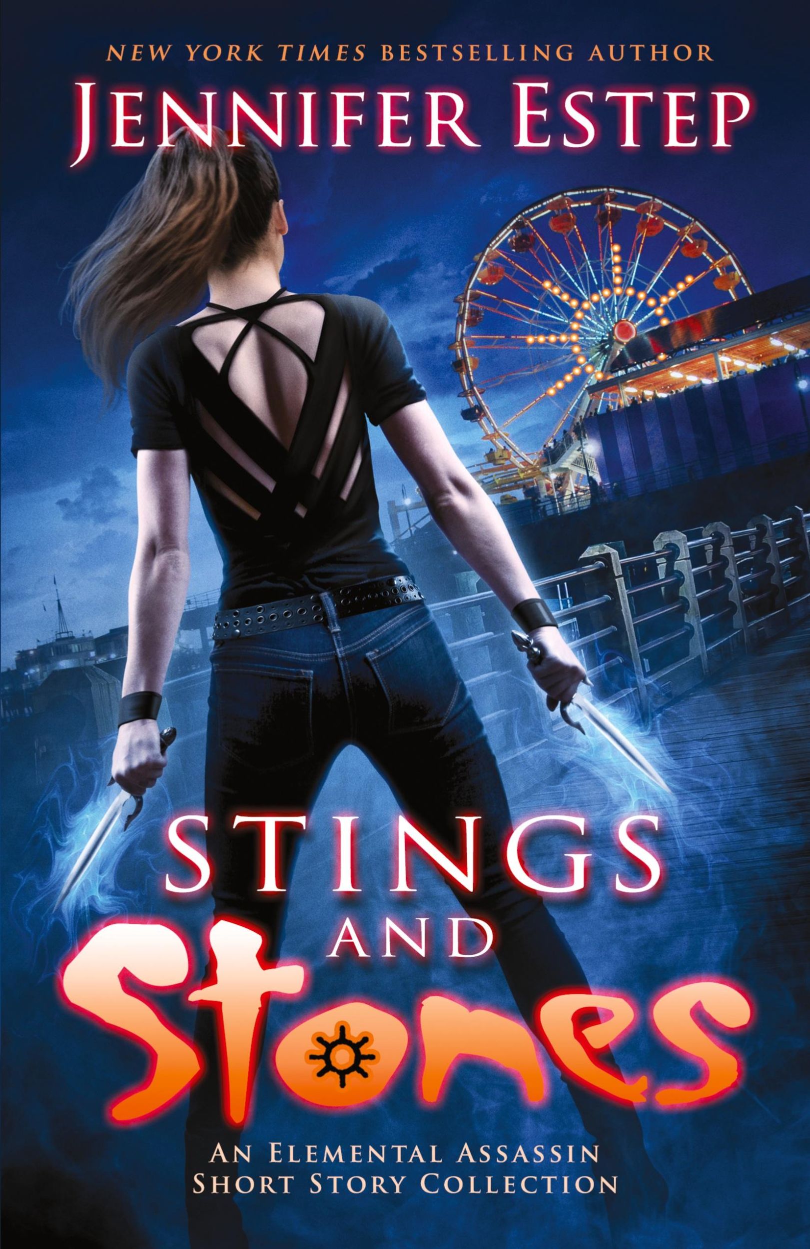 Cover: 9781950076215 | Stings and Stones | An Elemental Assassin short story collection