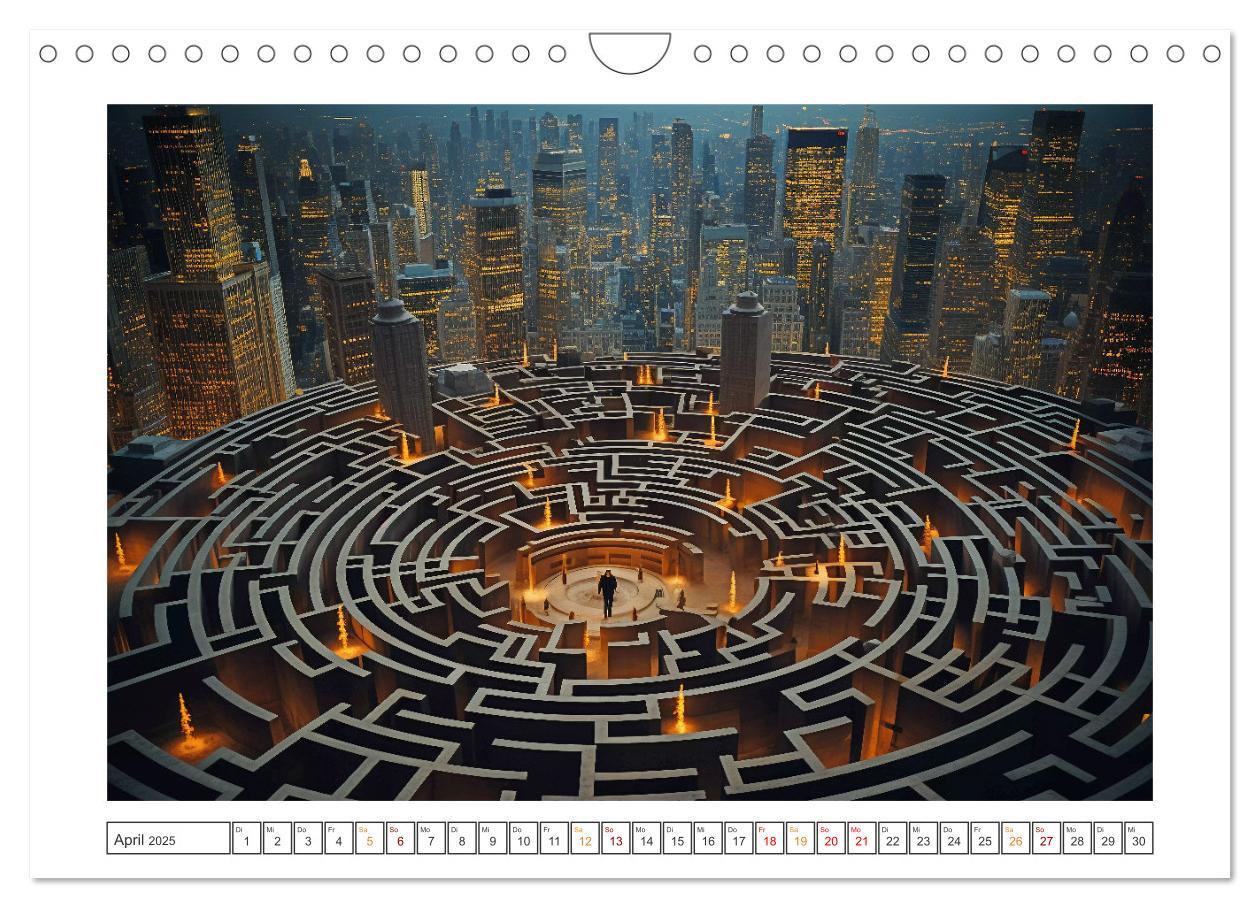 Bild: 9783383853524 | Irrgärten und Labyrinthe (Wandkalender 2025 DIN A4 quer), CALVENDO...