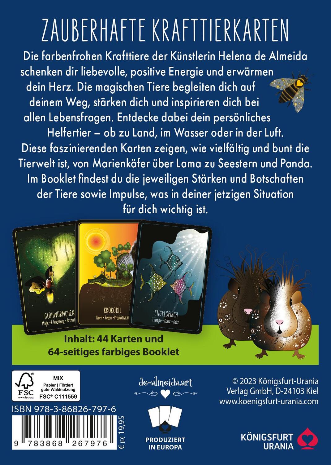 Rückseite: 9783868267976 | Lovely Animals Orakel | Helena de Almeida | Buch | 64 S. | Deutsch