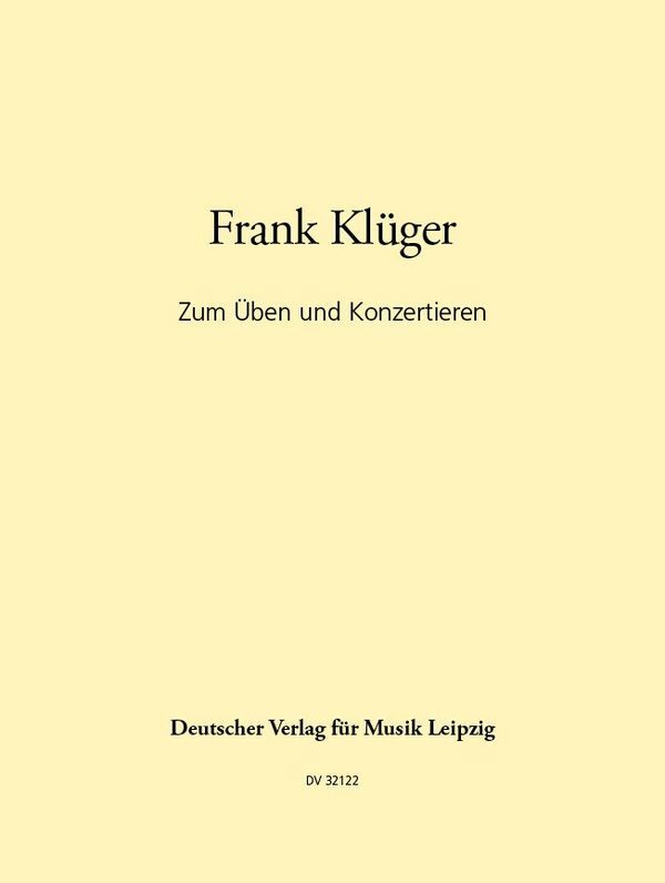 Cover: 9790200426564 | Zum Üben und Konzertieren - 22 zeitgenössische Stücke für...