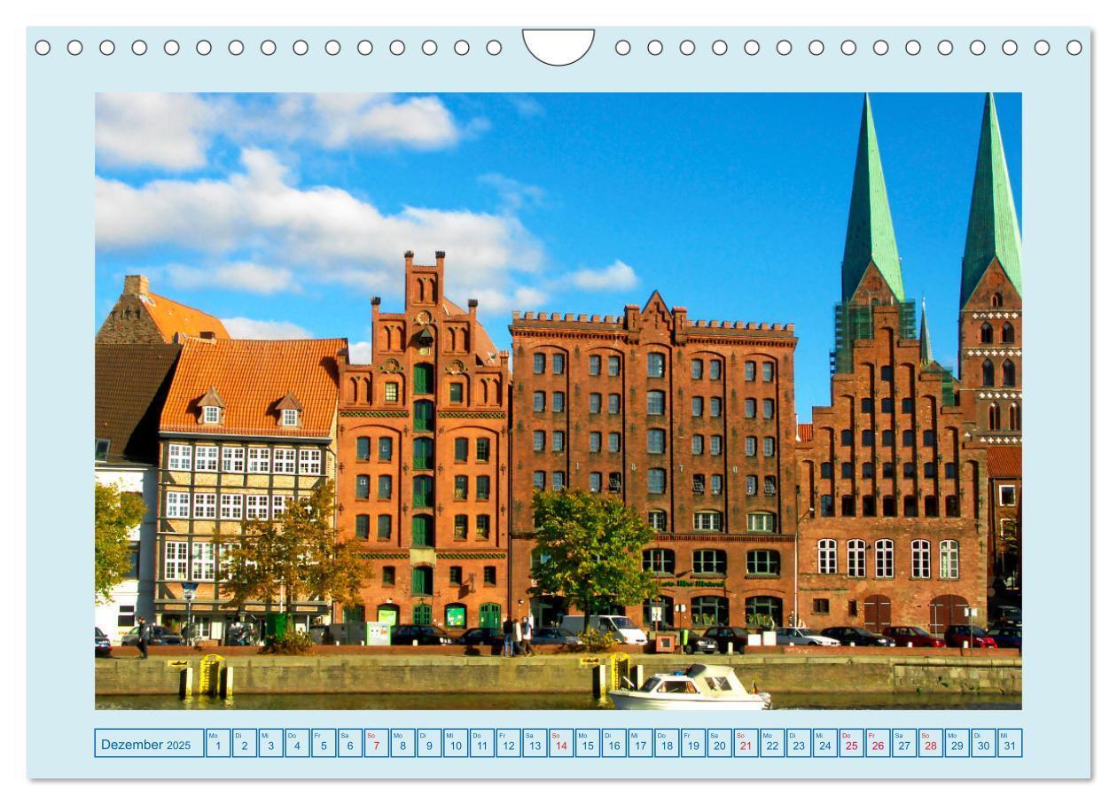 Bild: 9783435067213 | Lübeck Backsteingotik an der Trave (Wandkalender 2025 DIN A4 quer),...