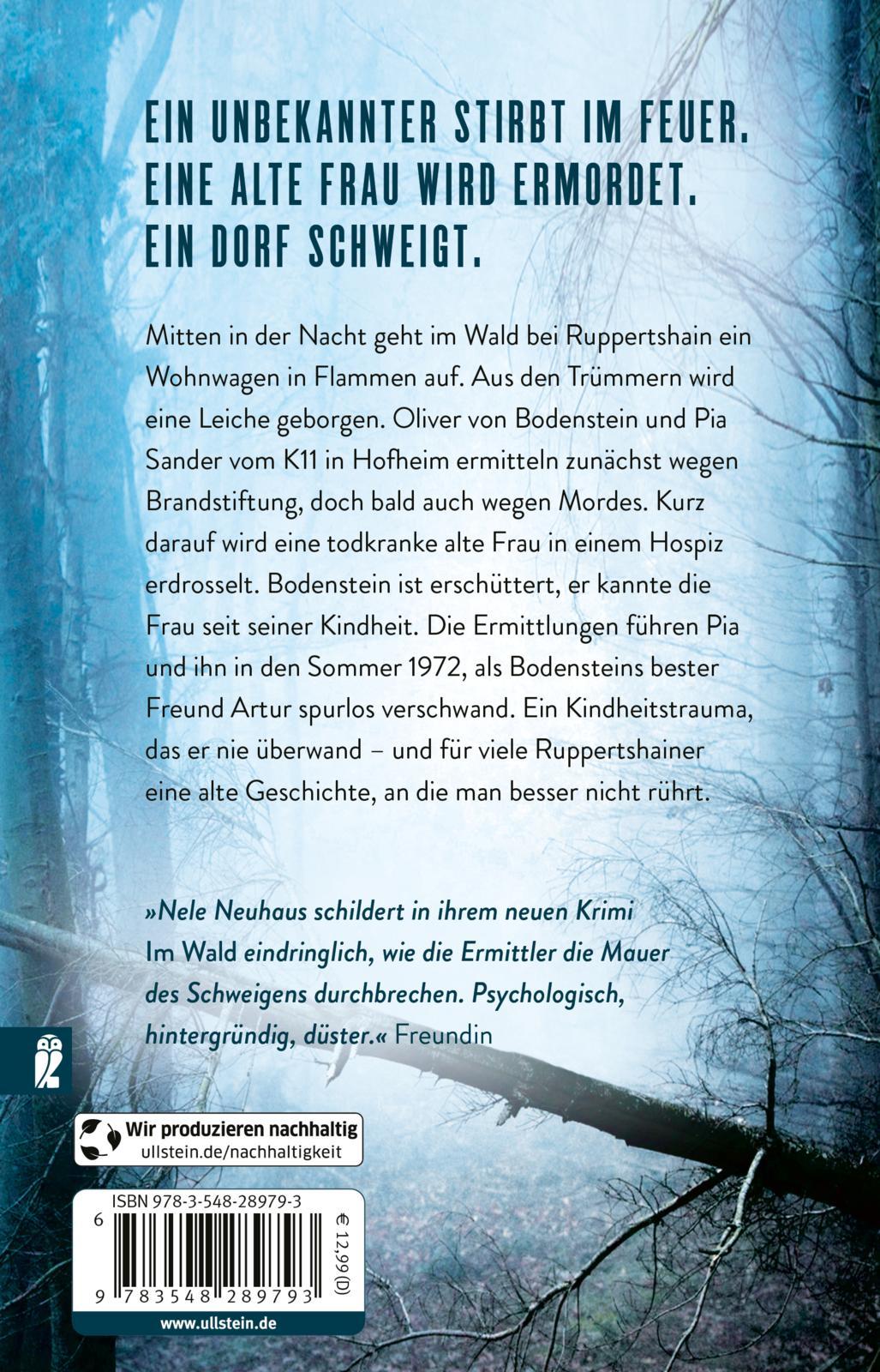 Rückseite: 9783548289793 | Im Wald | Nele Neuhaus | Taschenbuch | 560 S. | Deutsch | 2017