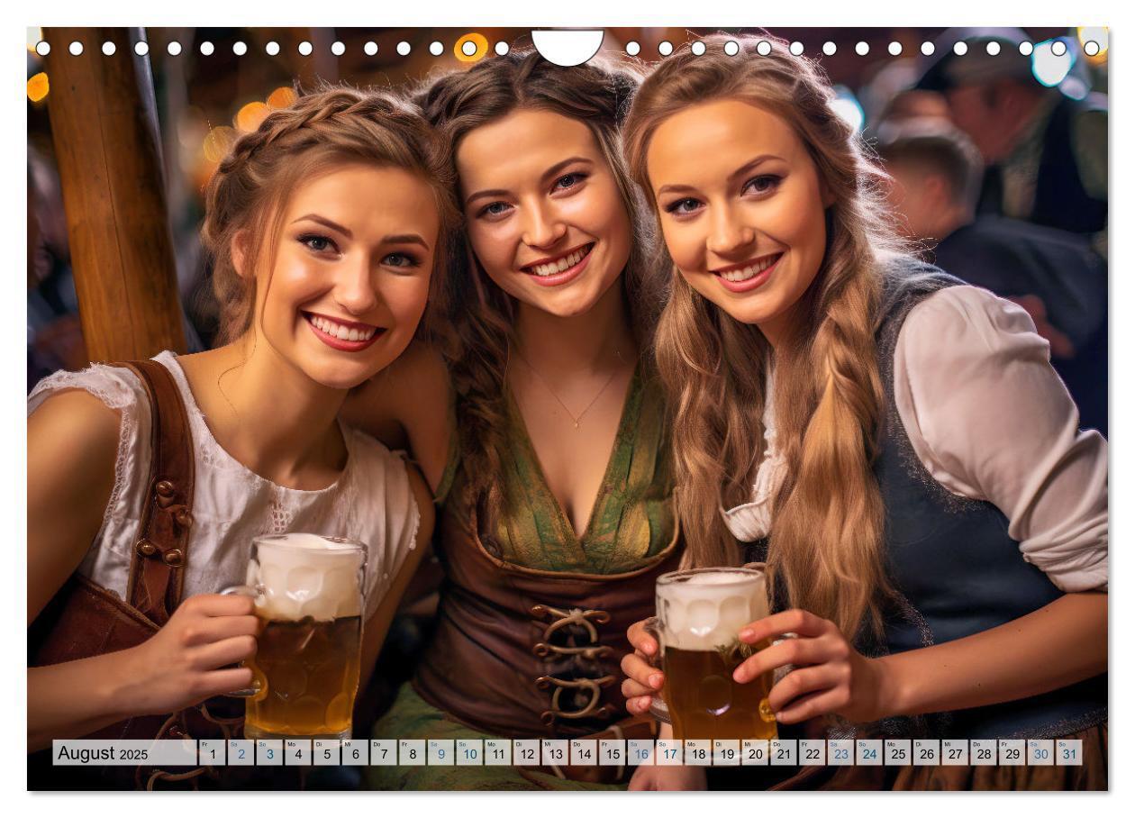 Bild: 9783383854170 | Bierzeltköniginnen - Biergenuss im Dirndl (Wandkalender 2025 DIN A4...