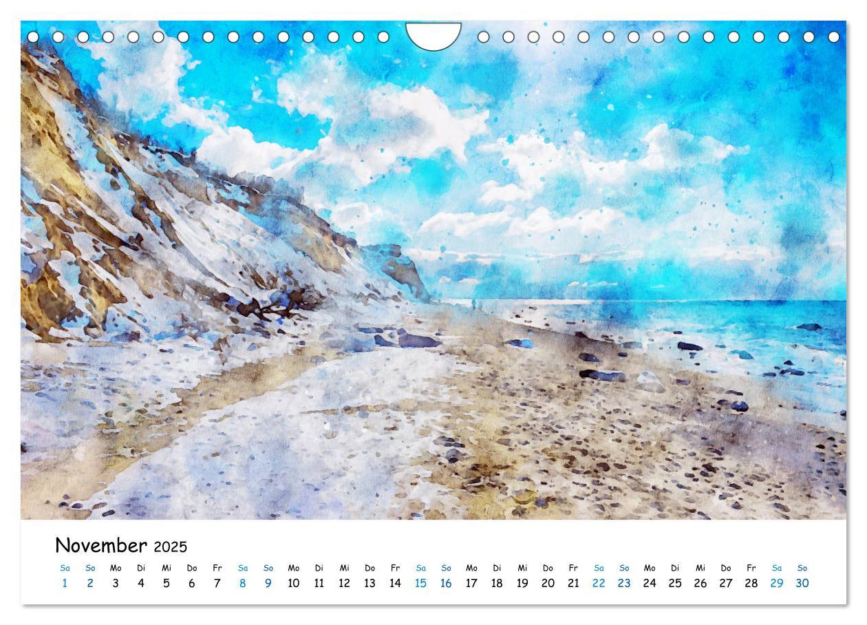 Bild: 9783435145140 | Aquarell Illustrationen vom Darß (Wandkalender 2025 DIN A4 quer),...