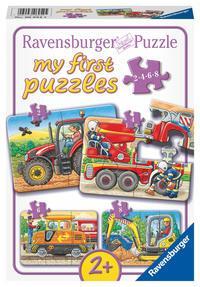 Cover: 4005556069545 | Bei der Arbeit. My first Puzzles. 4 Motive | Bayer Design | Spiel