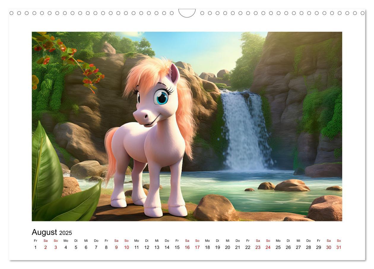 Bild: 9783383883088 | Niedliche Ponys (Wandkalender 2025 DIN A3 quer), CALVENDO...