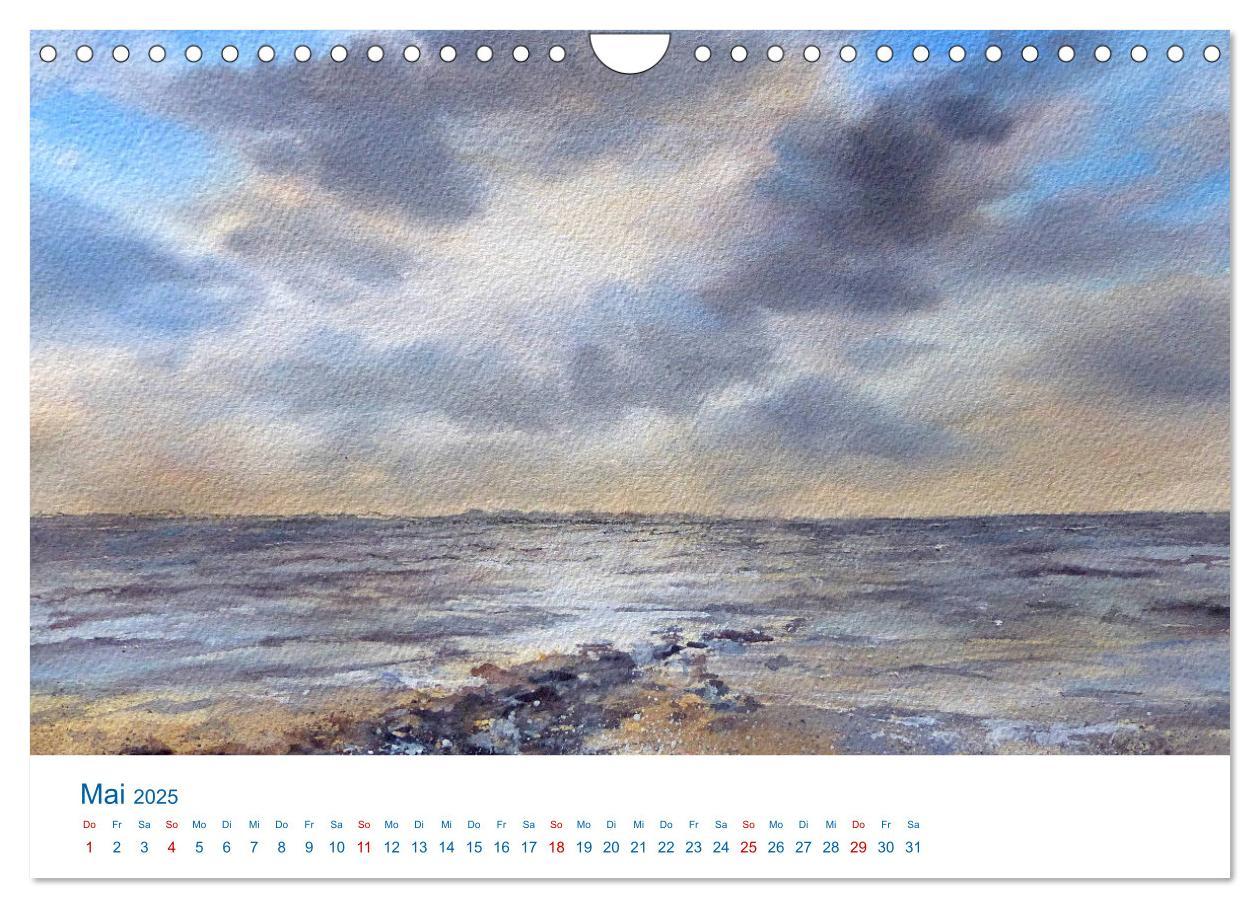 Bild: 9783457146620 | Föhr - Aquarelle (Wandkalender 2025 DIN A4 quer), CALVENDO...