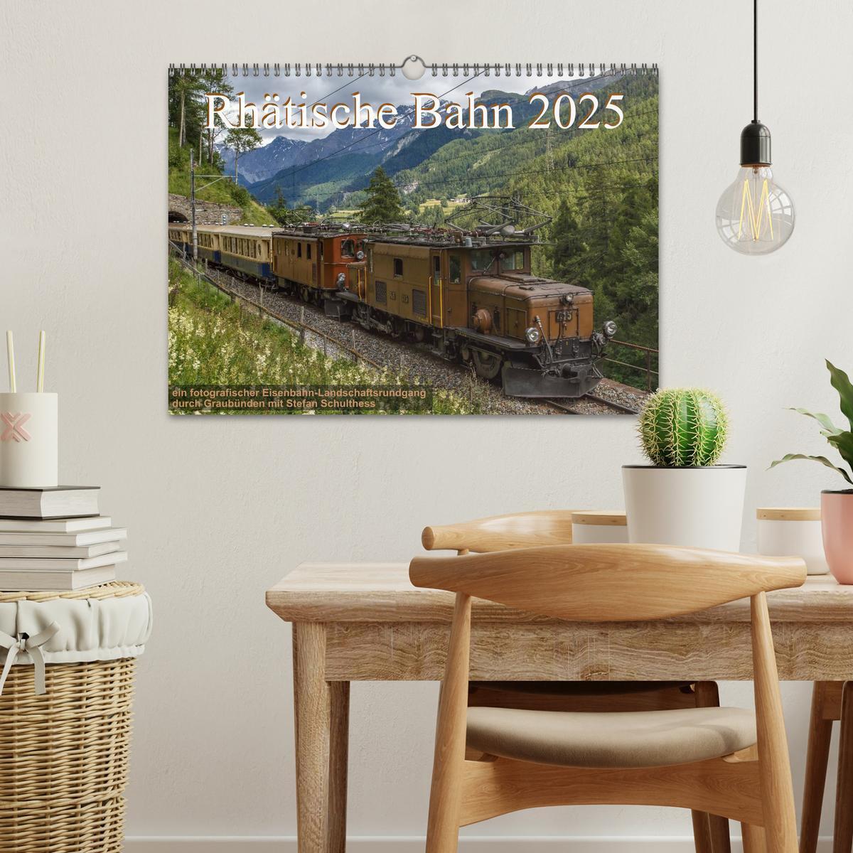 Bild: 9783435570645 | Rhätische Bahn 2025 (Wandkalender 2025 DIN A3 quer), CALVENDO...