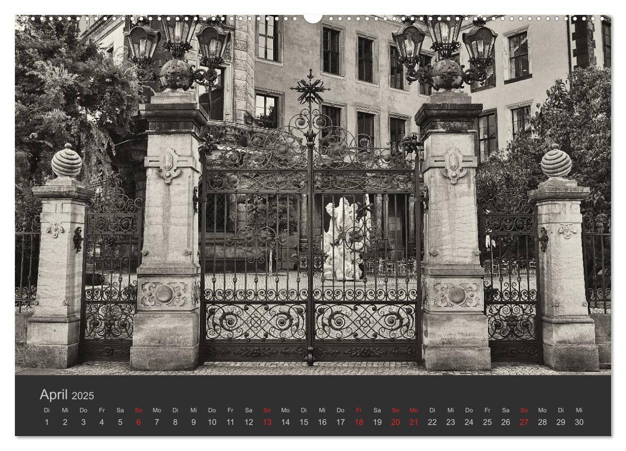 Bild: 9783435754083 | Dresden Schwarz Weiss 2025 (Wandkalender 2025 DIN A2 quer),...