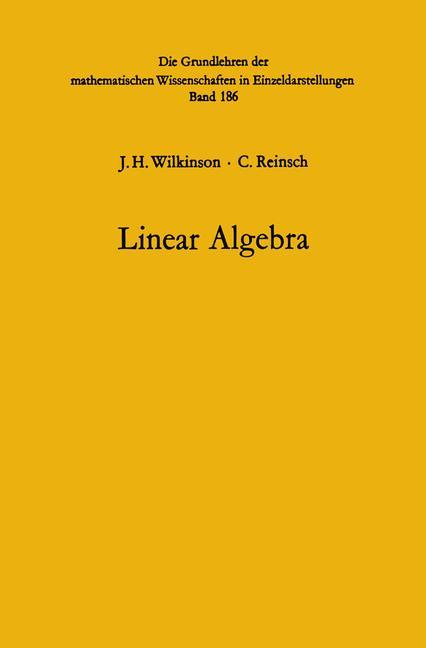 Cover: 9783662388549 | Linear Algebra | John Henry Wilkinson (u. a.) | Taschenbuch | ix