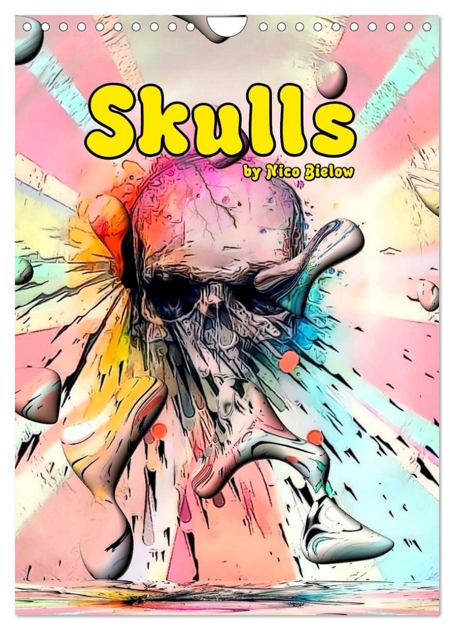 Cover: 9781325972890 | Skulls by Nico Bielow (Wall Calendar 2025 DIN A4 portrait),...