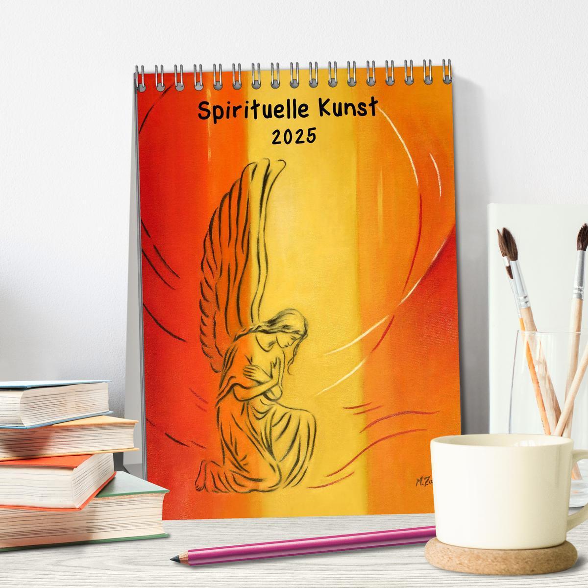 Bild: 9783435956791 | Spirituelle Kunst 2025 (Tischkalender 2025 DIN A5 hoch), CALVENDO...