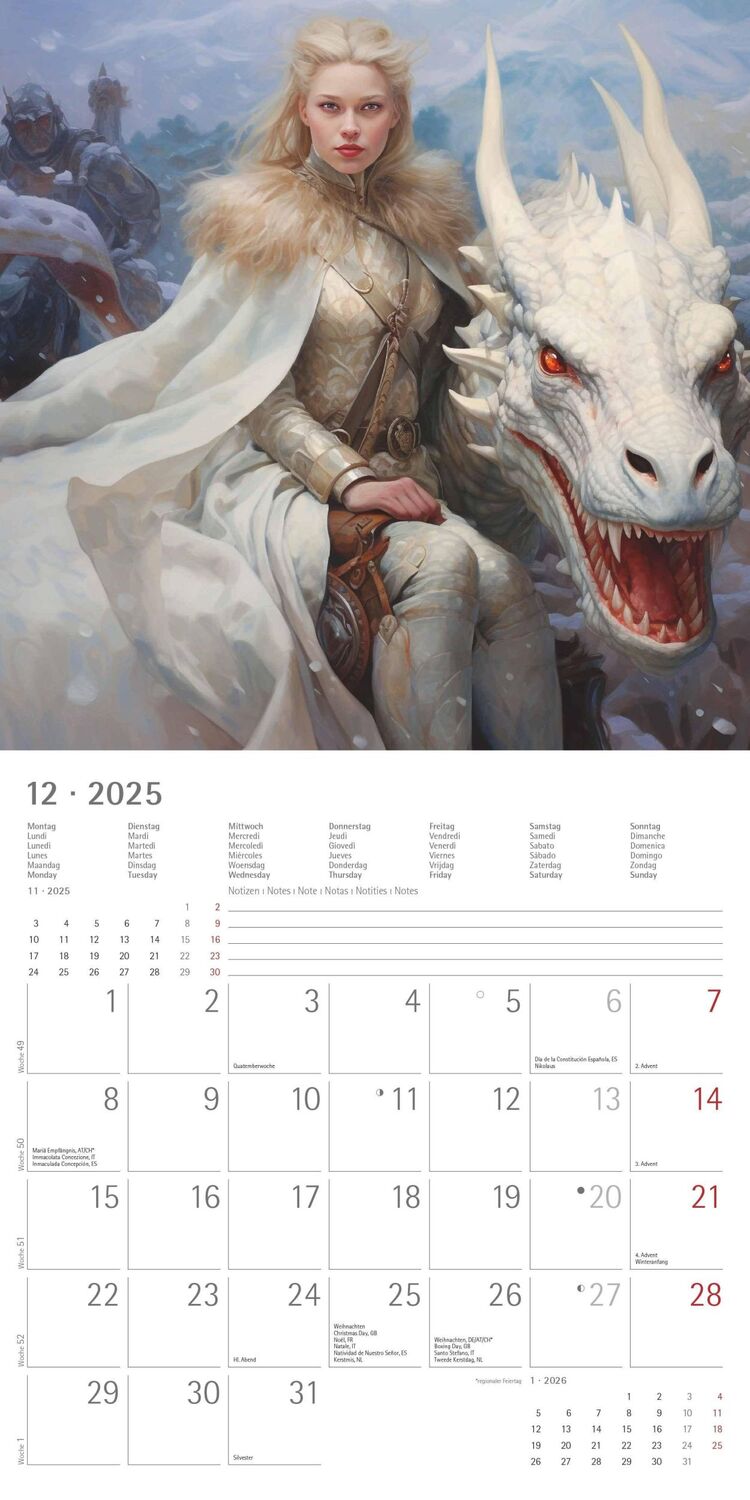 Bild: 4251732344320 | Drachen 2025 - Broschürenkalender 30x30 cm (30x60 geöffnet) -...