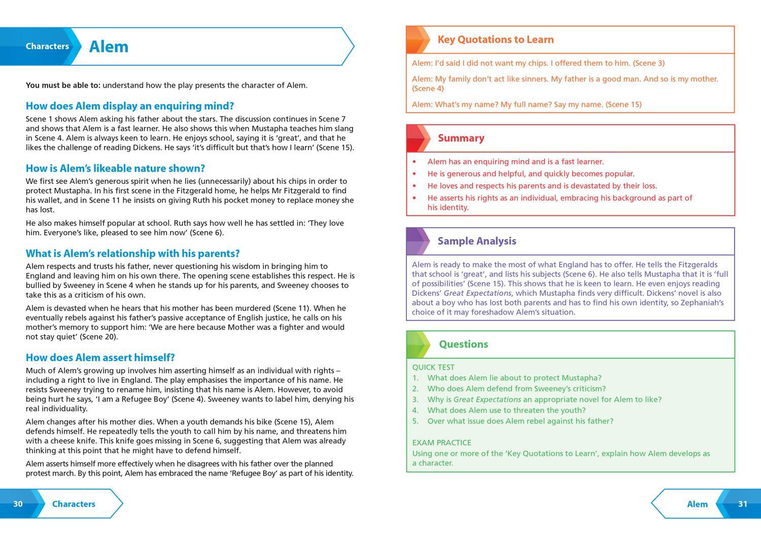 Bild: 9780008520311 | Refugee Boy Edexcel GCSE 9-1 English Literature Text Guide | GCSE