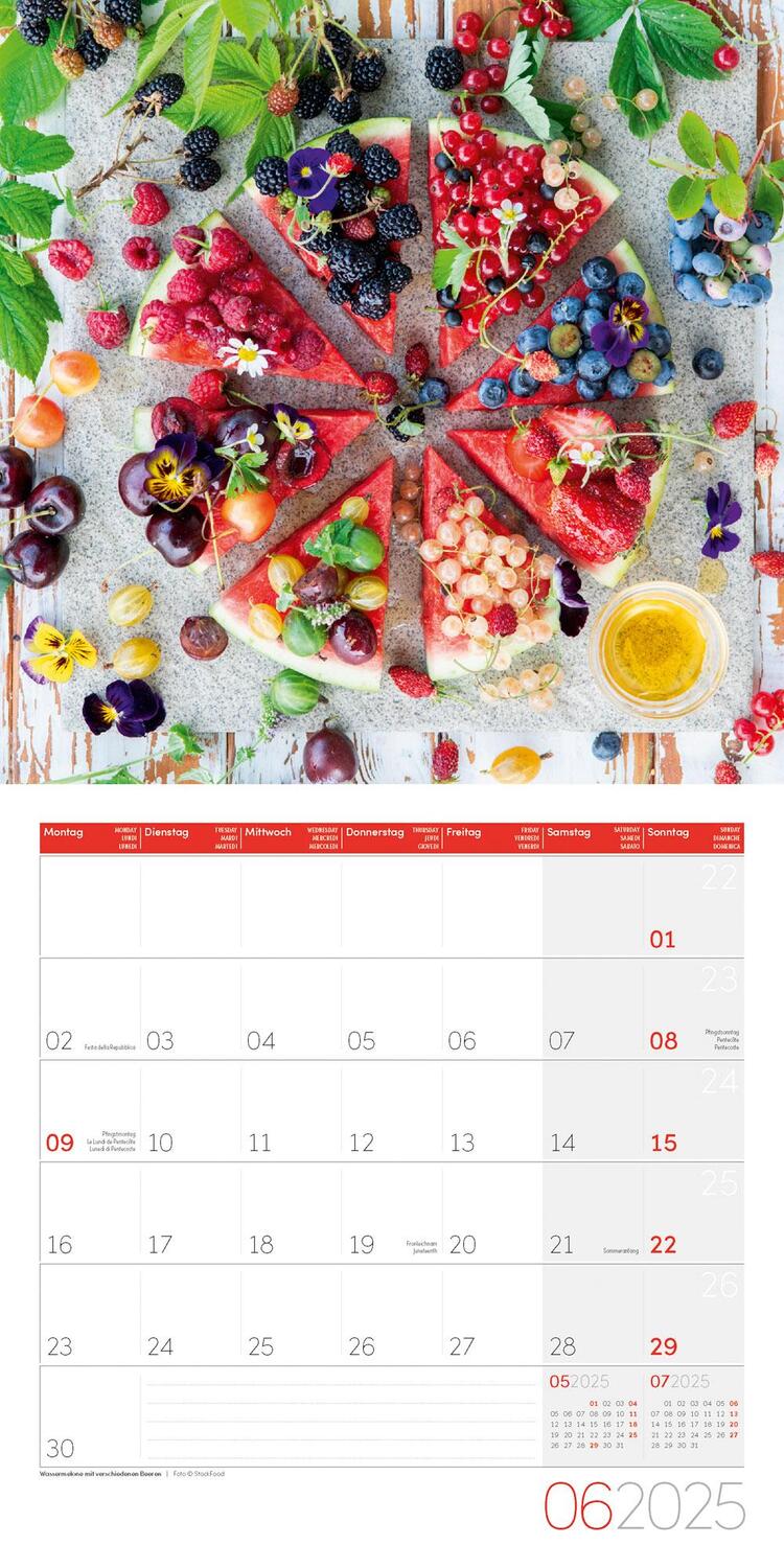 Bild: 9783838445298 | Food Kalender 2025 - 30x30 | Ackermann Kunstverlag | Kalender | 28 S.