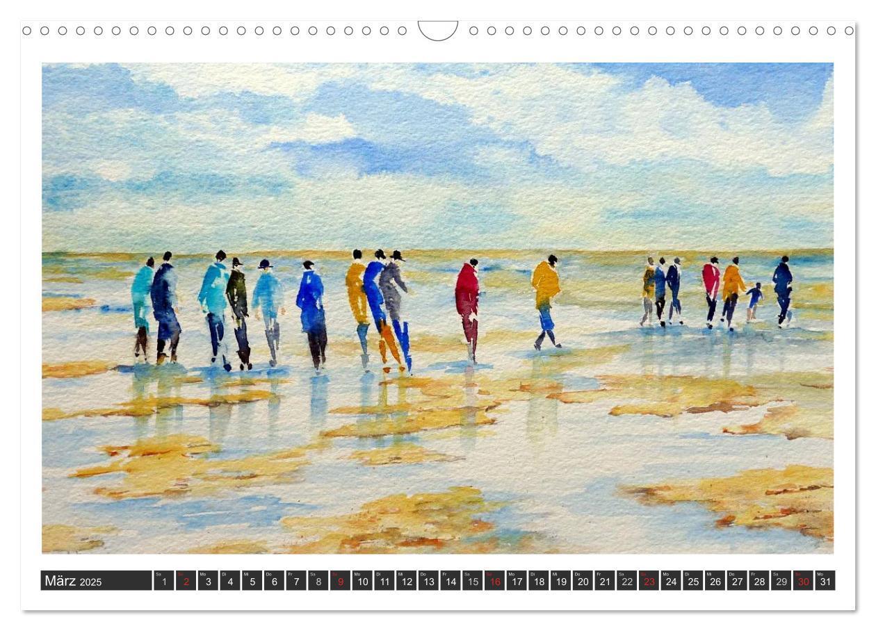 Bild: 9783435814084 | Aquarelle - Fischland-Darß (Wandkalender 2025 DIN A3 quer),...