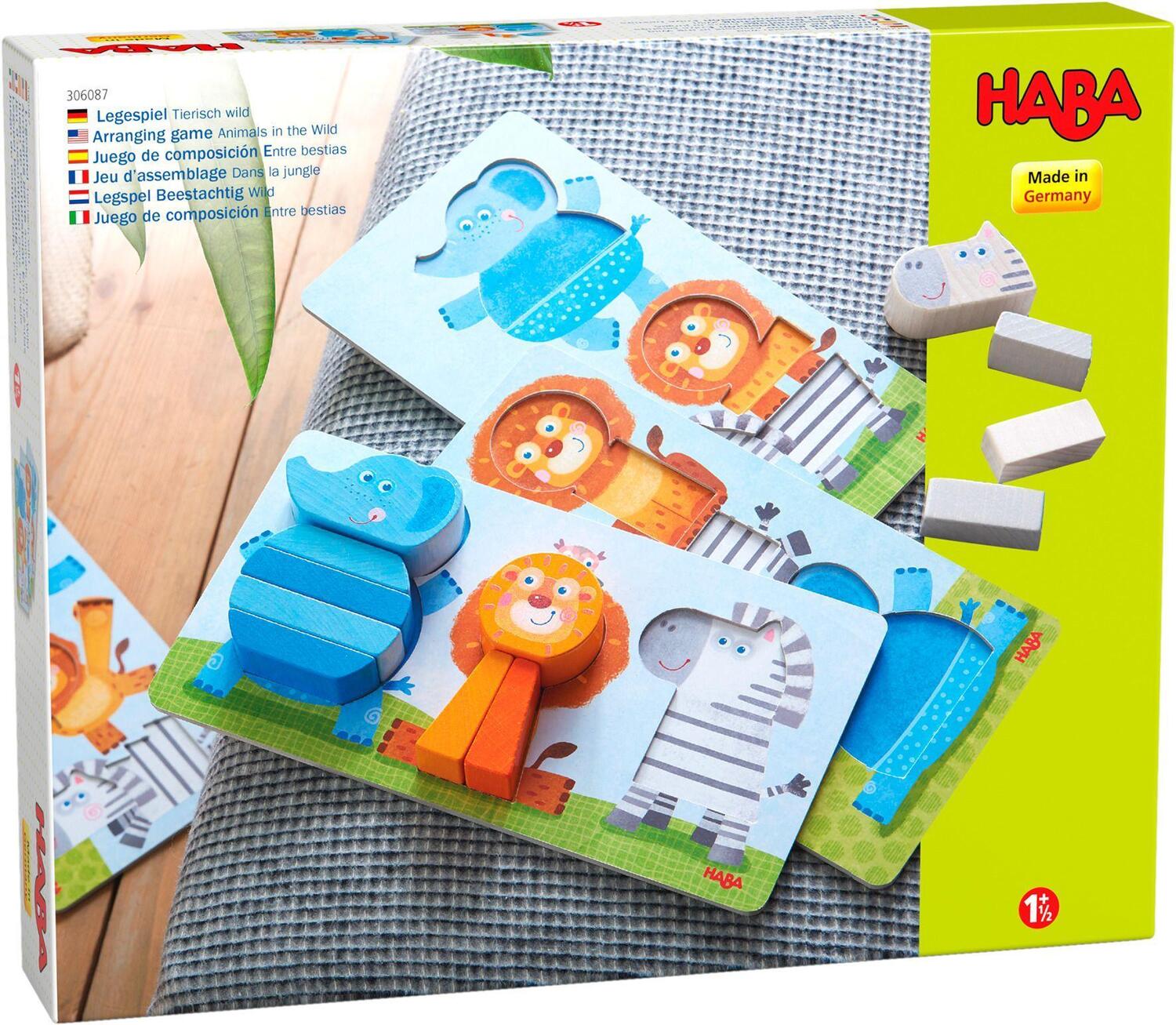 Cover: 4010168256115 | Legespiel Tierisch wild | Spiel | 1306087001 | Deutsch | 2021 | HABA