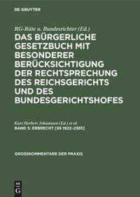 Cover: 9783111234588 | Erbrecht [§§ 1922-2385] | Wilhelm Kregel (u. a.) | Buch | X | Deutsch