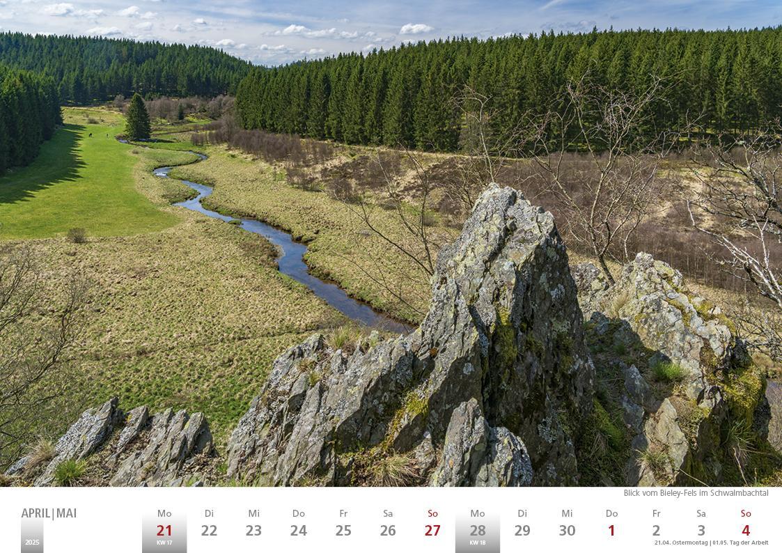 Bild: 9783965352056 | Die Eifel in Wort und Bild 2025 Bildkalender A4 quer, 28 Bilder auf...