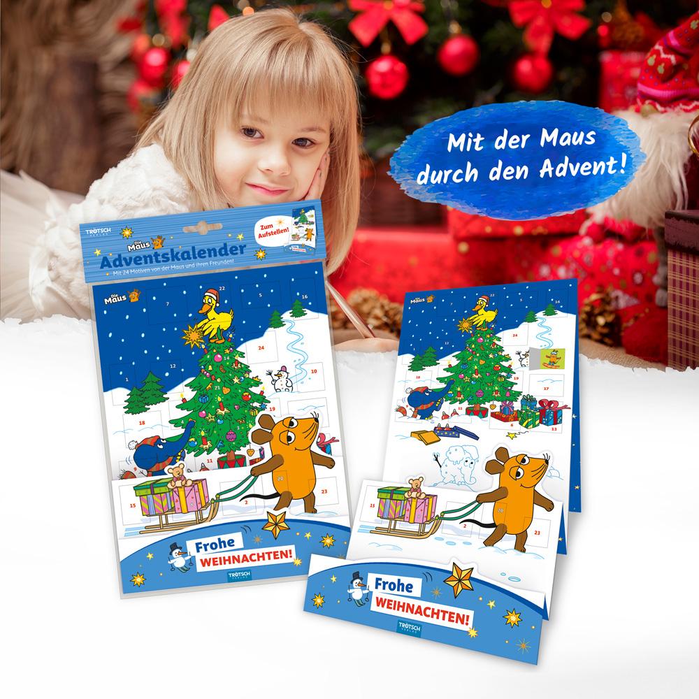 Bild: 9783988020956 | Trötsch Die Maus Adventskalender zum Aufstellen | KG | Kalender | 1 S.