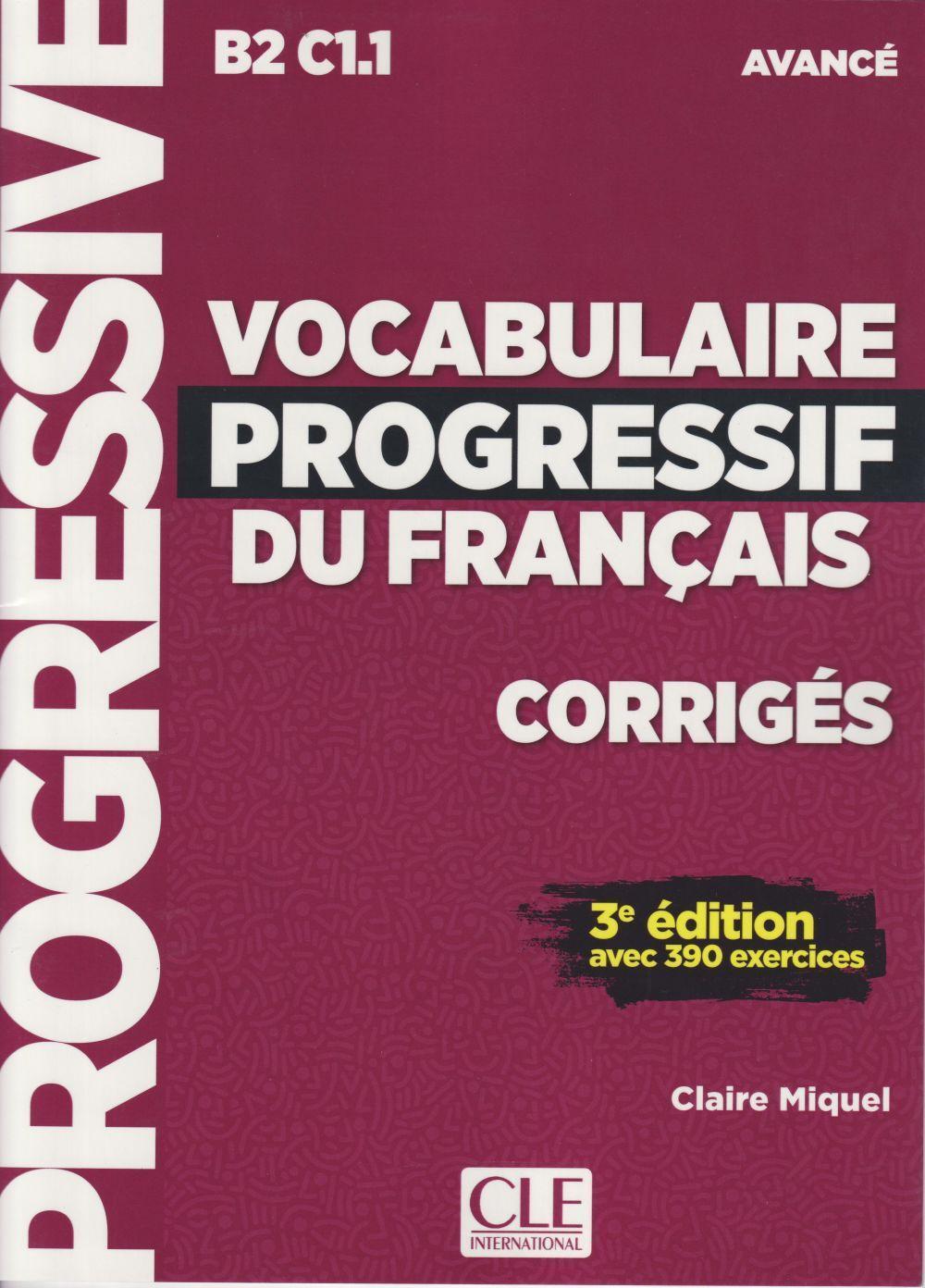 Cover: 9782090382013 | Vocabulaire progressif du francais - Nouvelle edition | Claire Miquel