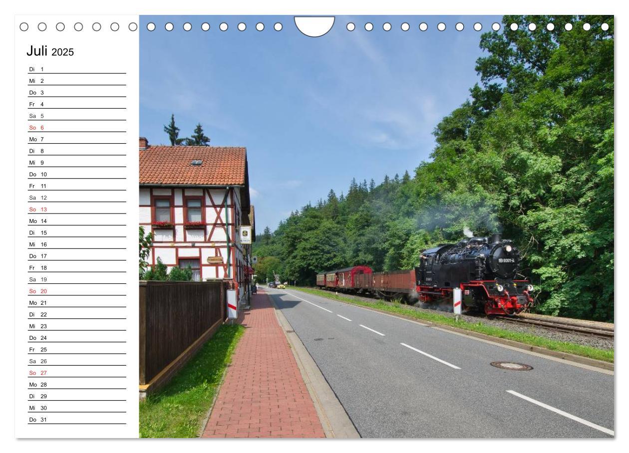 Bild: 9783435217908 | Schmalspurbahnen im Harz (Wandkalender 2025 DIN A4 quer), CALVENDO...