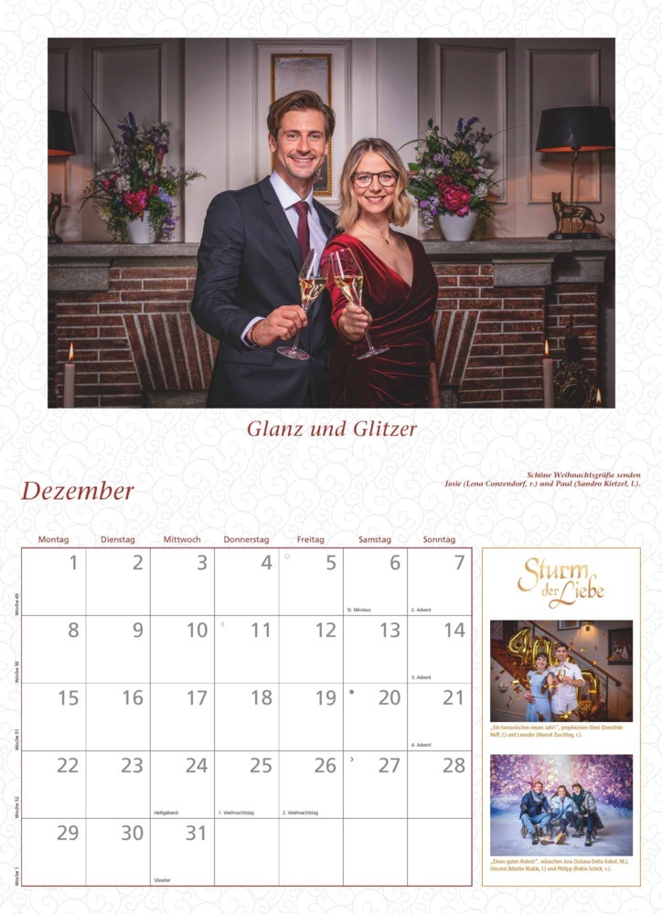 Bild: 4250809654003 | DUMONT - Sturm der Liebe 2025 Broschürenkalender, 42x29cm,...