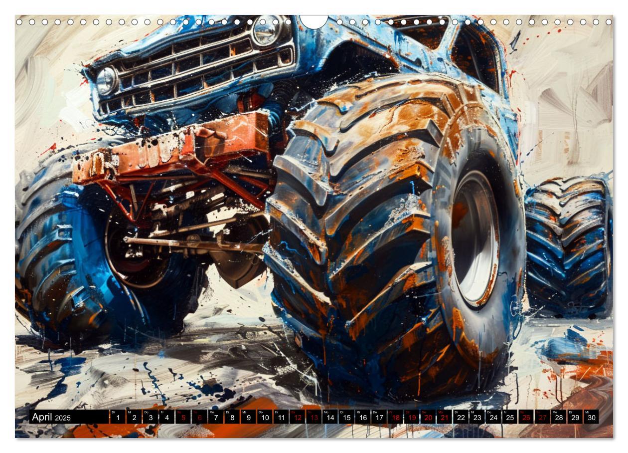 Bild: 9783383822346 | Wilde Monstertrucks (Wandkalender 2025 DIN A3 quer), CALVENDO...