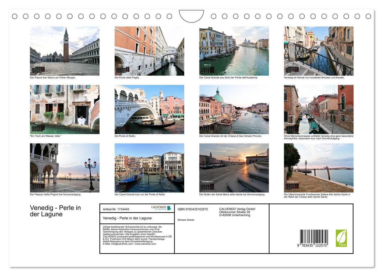 Bild: 9783435102570 | Venedig - Perle in der Lagune (Wandkalender 2025 DIN A4 quer),...