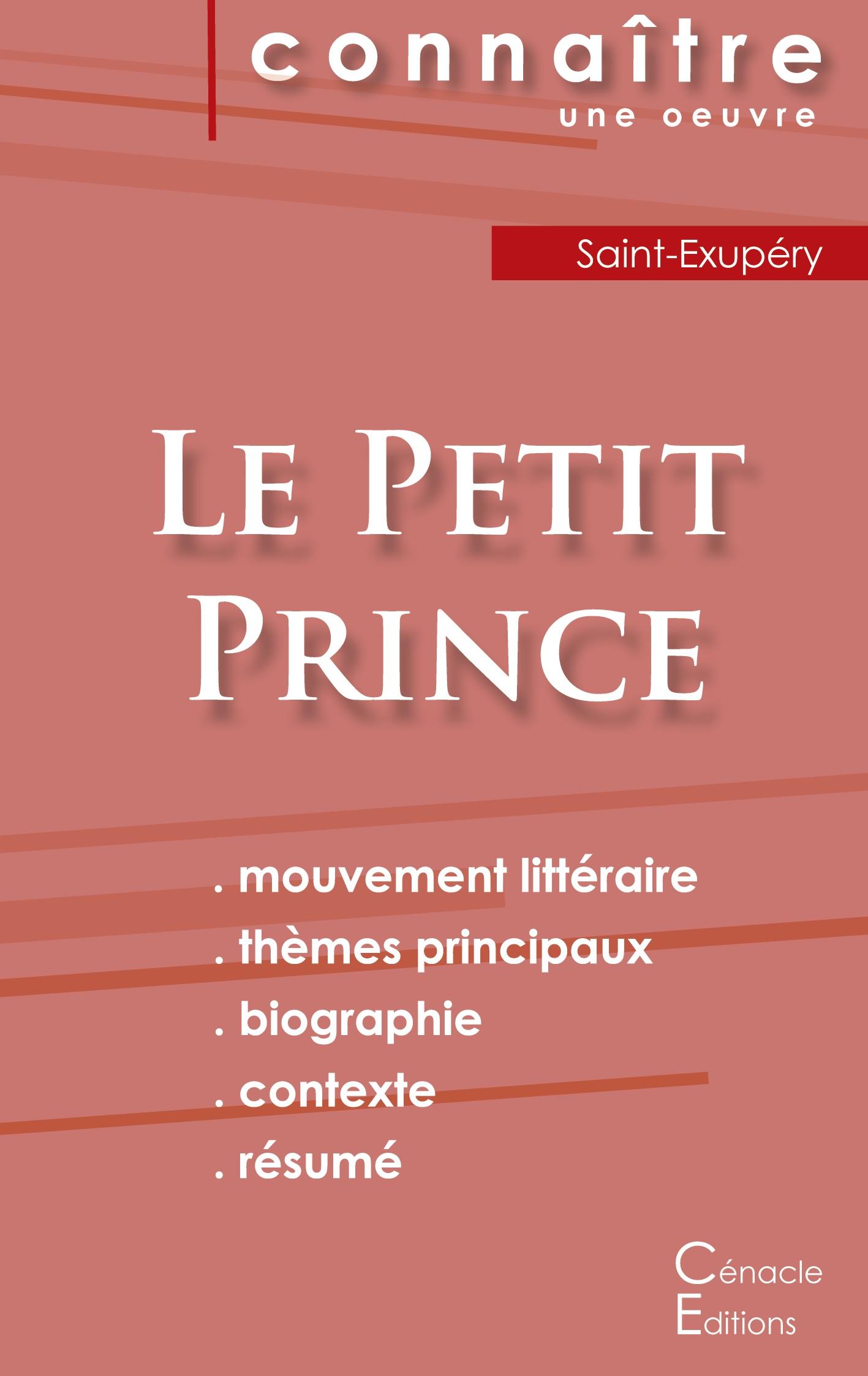 Cover: 9782367888088 | Fiche de lecture Le Petit Prince de Antoine de Saint-Exupéry...