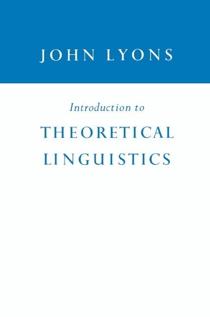 Cover: 9780521095105 | Introduction to Theoretical Linguistics | John Lyons (u. a.) | Buch