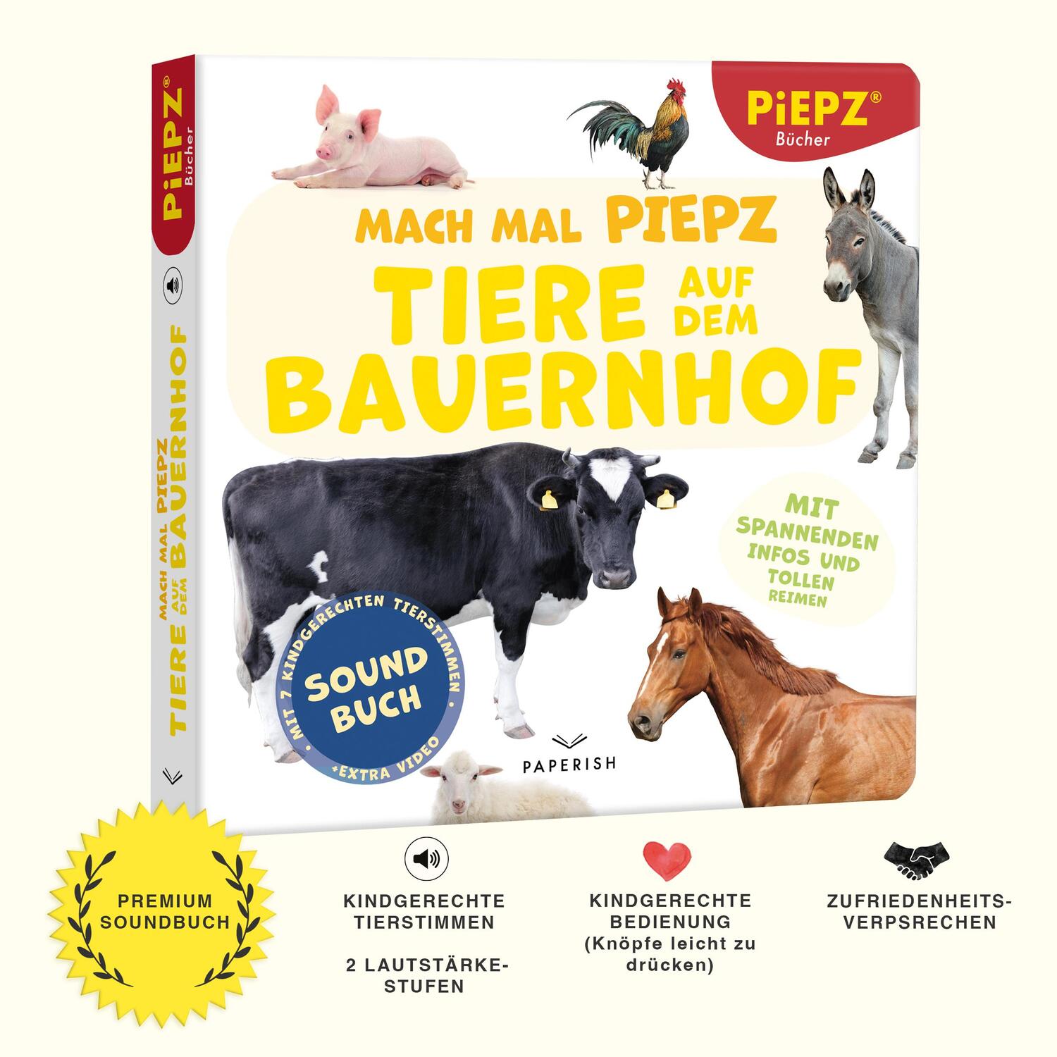 Bild: 9783968950389 | Mach mal PIEPZ® - Tiere auf dem Bauernhof | PIEPZ® Soundbücher | Buch