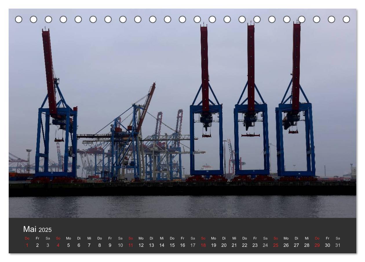 Bild: 9783435492886 | Hafen Hamburg 2025 (Tischkalender 2025 DIN A5 quer), CALVENDO...