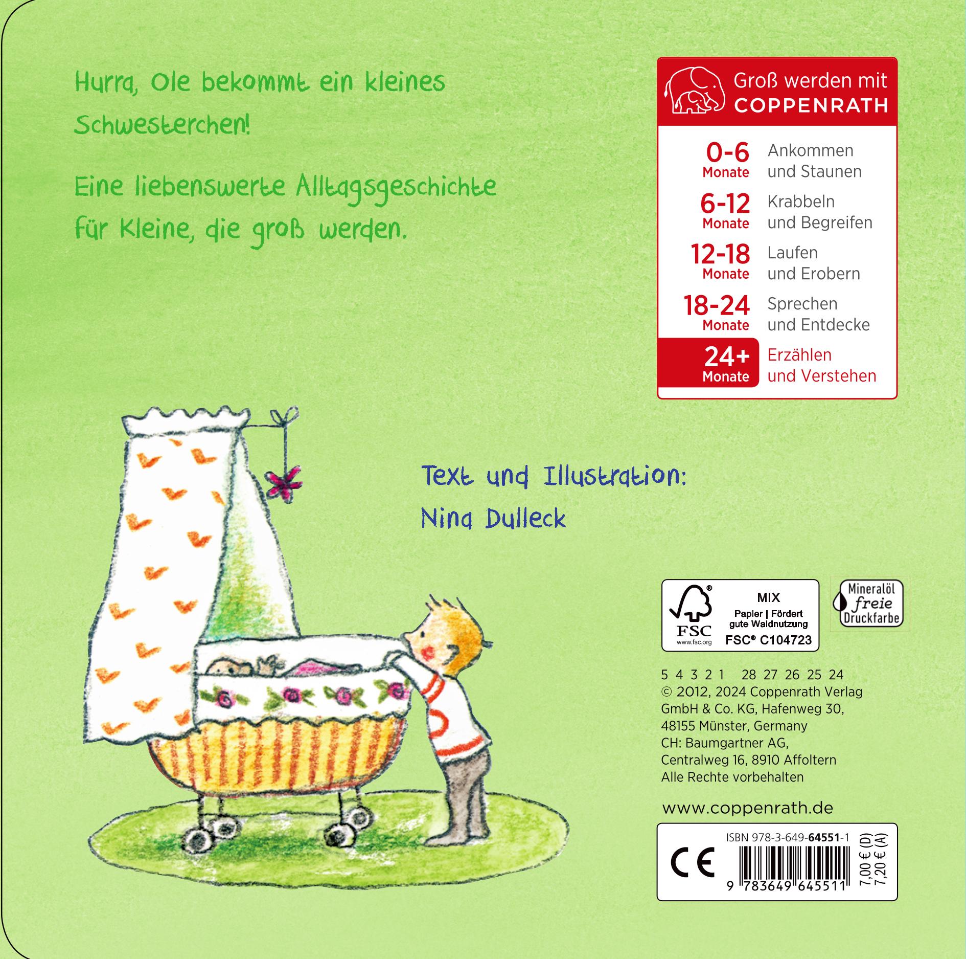 Rückseite: 9783649645511 | Hallo, kleines Geschwisterchen | Nina Dulleck | Buch | 14 S. | Deutsch