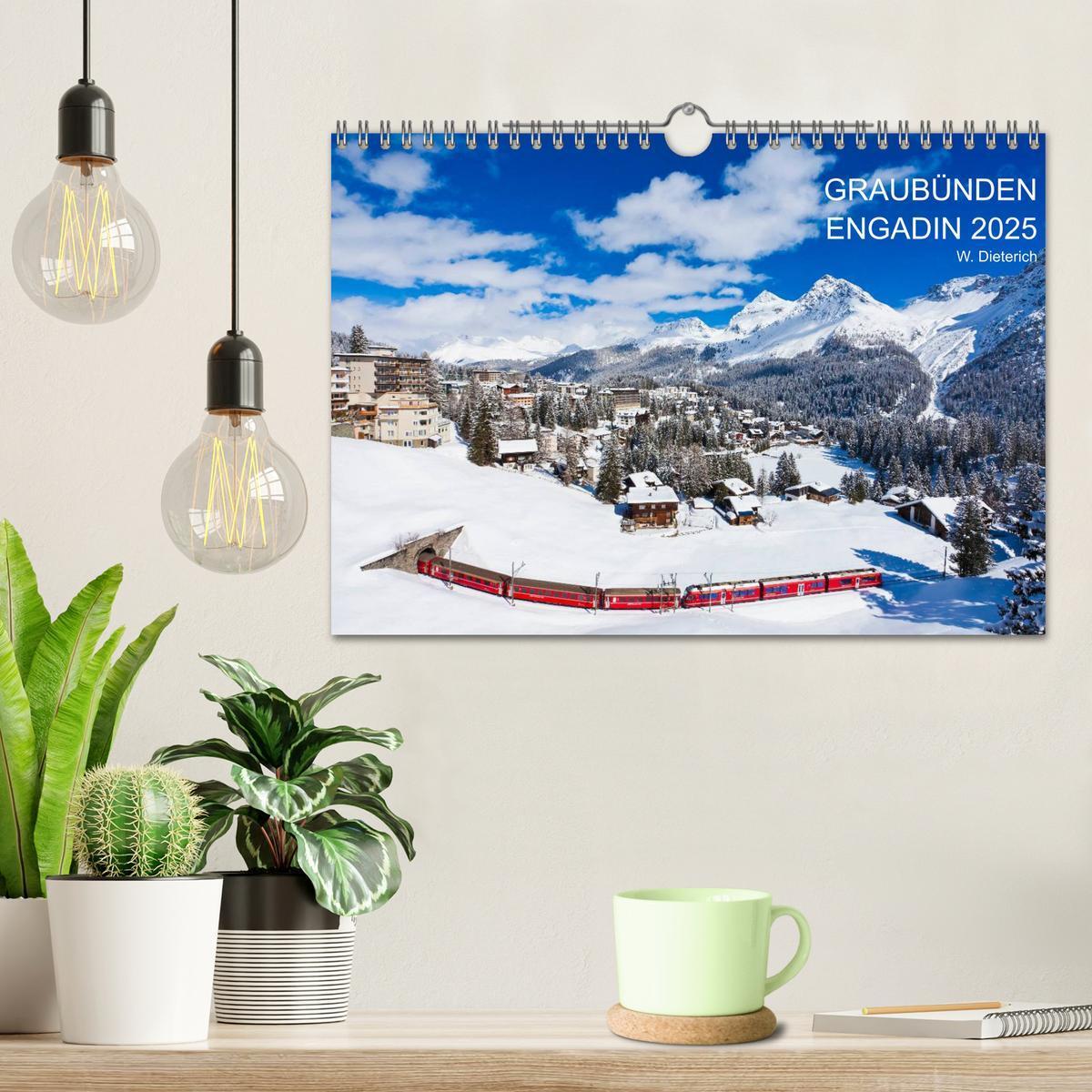 Bild: 9783435776023 | Graubünden Engadin 2025 (Wandkalender 2025 DIN A4 quer), CALVENDO...