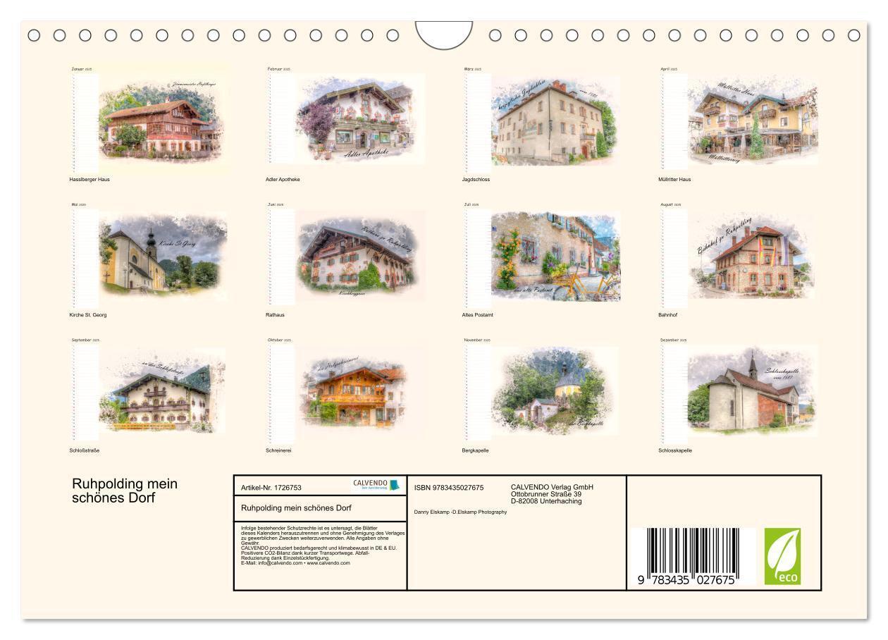 Bild: 9783435027675 | Ruhpolding mein schönes Dorf (Wandkalender 2025 DIN A4 quer),...