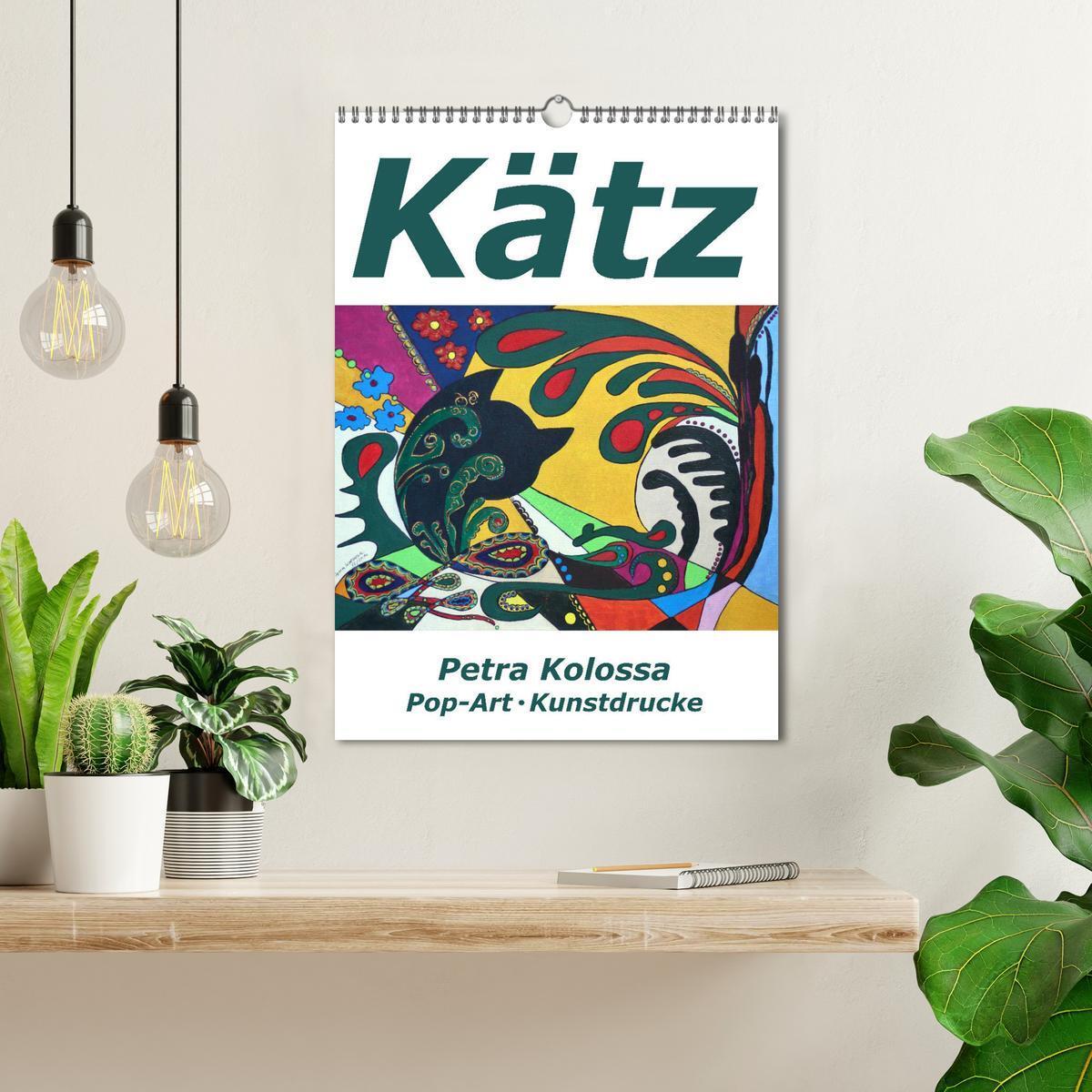 Bild: 9783435981977 | Kätz, Petra Kolossa, Pop-Art-Kunstdrucke (Wandkalender 2025 DIN A3...