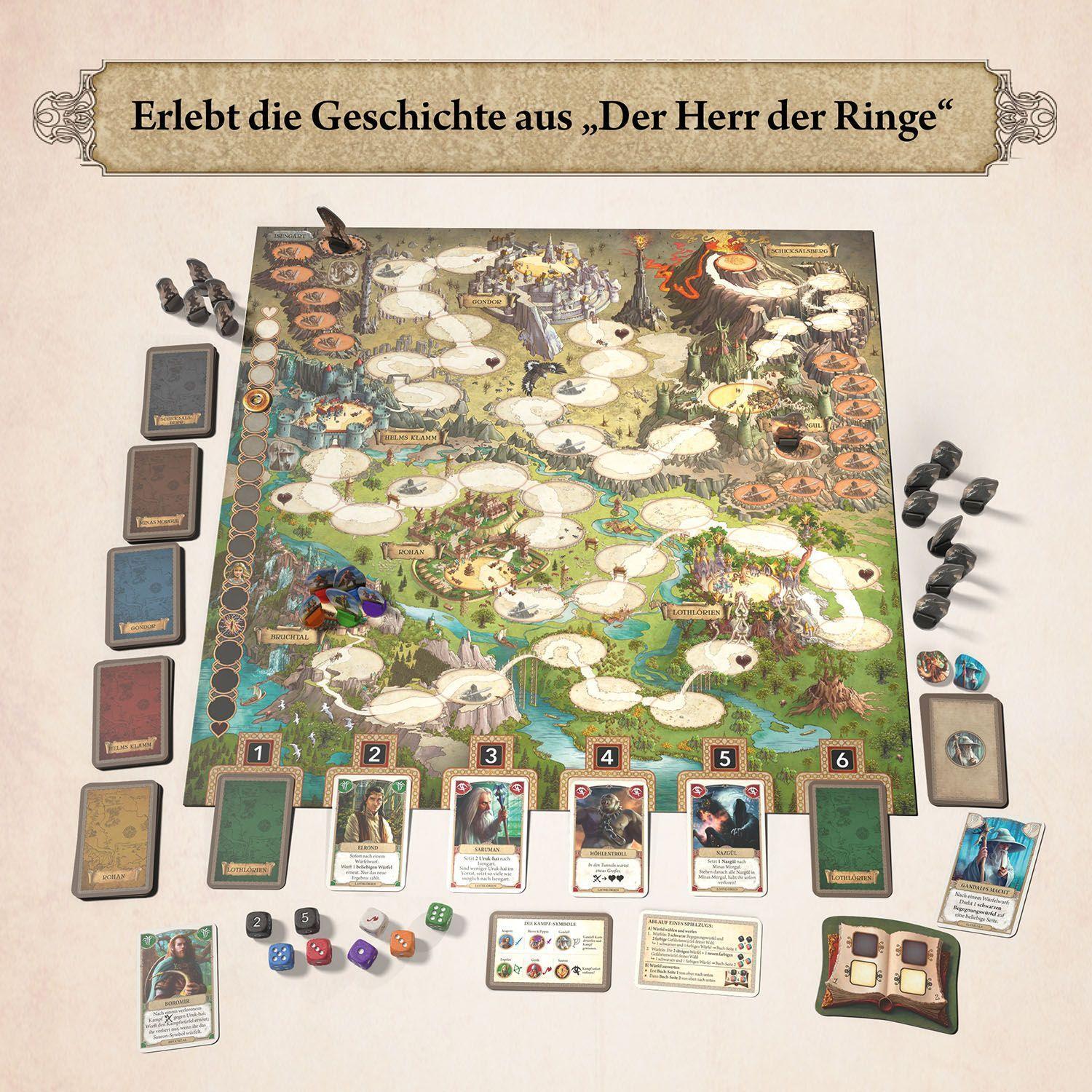 Bild: 4002051682804 | Der Herr der Ringe - Gemeinsam zum Schicksalsberg | Spiel | Rieneck