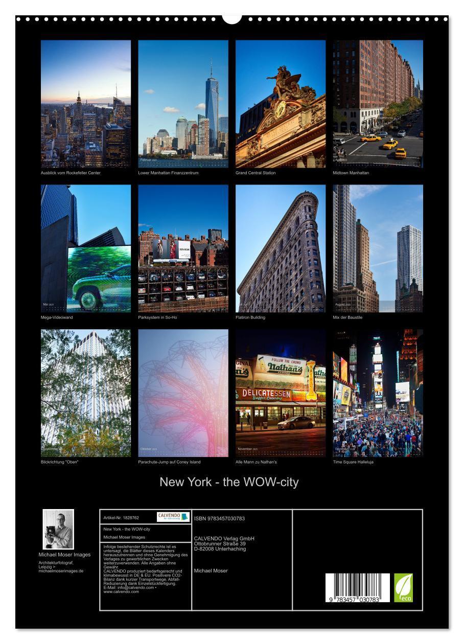 Bild: 9783457030783 | New York - the WOW-city (hochwertiger Premium Wandkalender 2025 DIN...