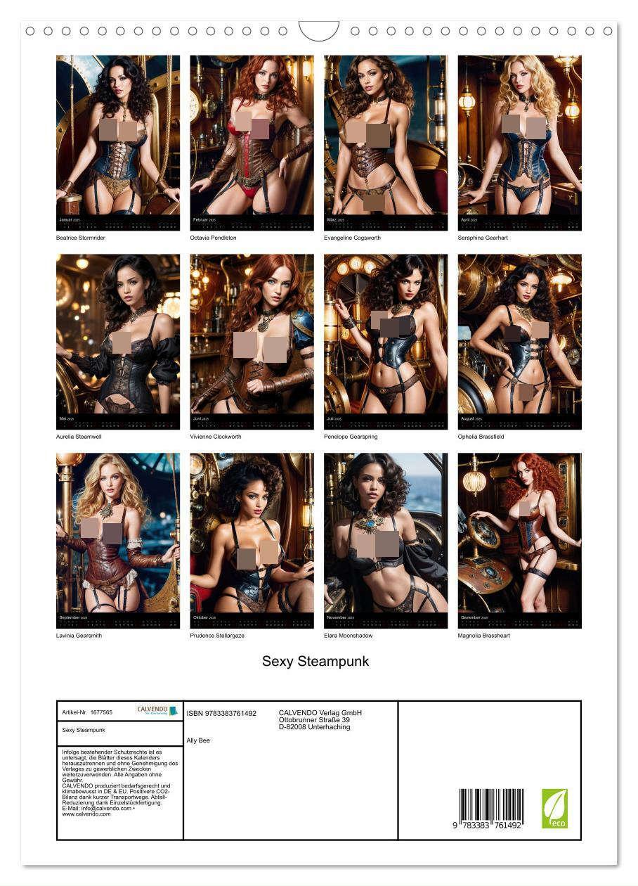 Bild: 9783383761492 | Sexy Steampunk (Wandkalender 2025 DIN A3 hoch), CALVENDO...