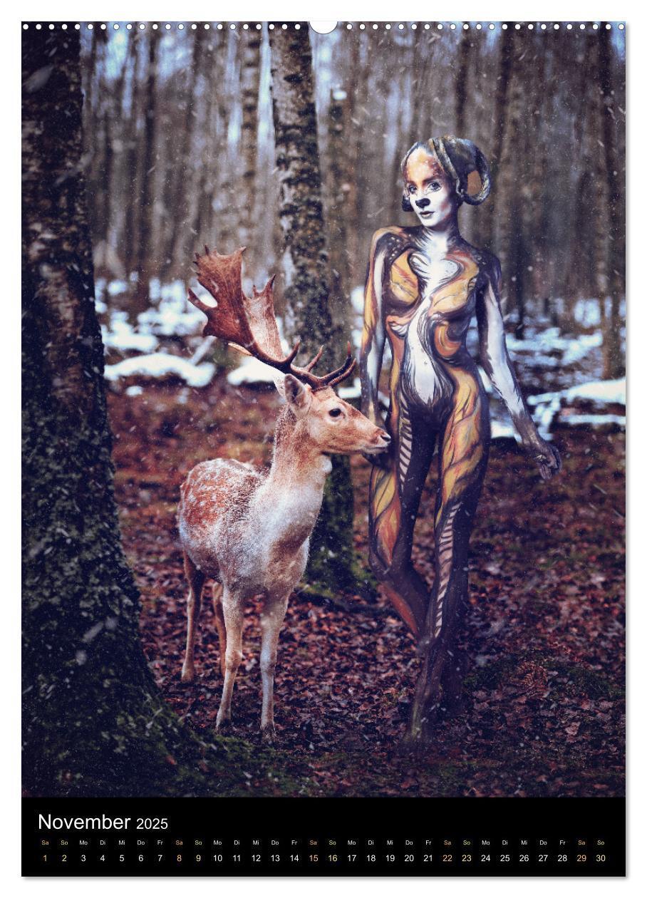 Bild: 9783435914173 | Bodypainting Adventures - Farbe auf nackter Haut (Wandkalender 2025...