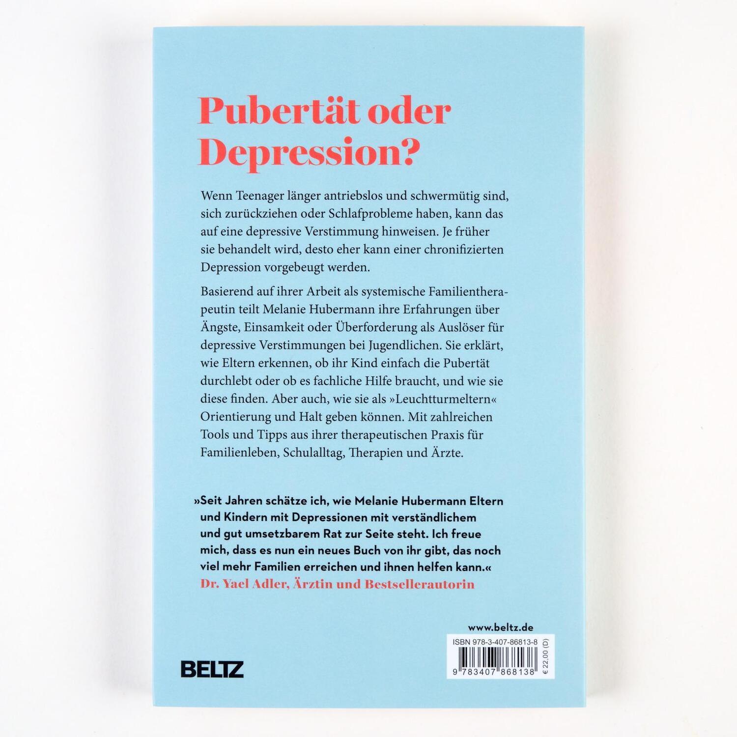 Rückseite: 9783407868138 | Teenage Blues | Melanie Hubermann | Taschenbuch | 224 S. | Deutsch