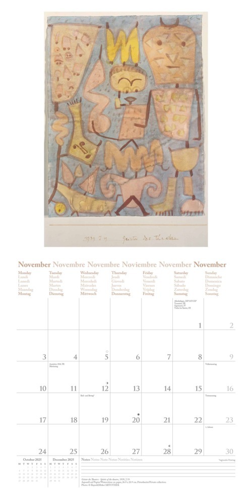 Bild: 4002725994141 | N NEUMANNVERLAGE - Paul Klee 2025 Broschürenkalender, 30x30cm,...